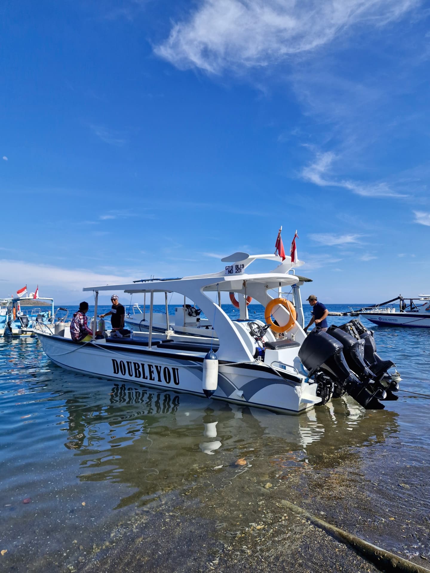 Doubleyou dive boat in Pemuteran